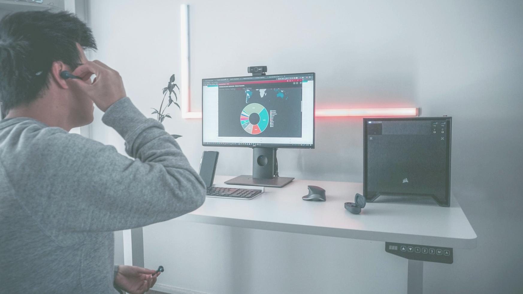 Students working on network configuration in modern lab environment